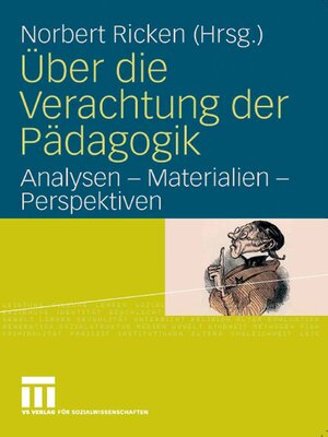 cover image of Über die Verachtung der Pädagogik